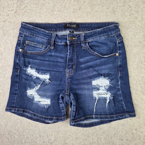 Judy blue denim shorts - blue, womens